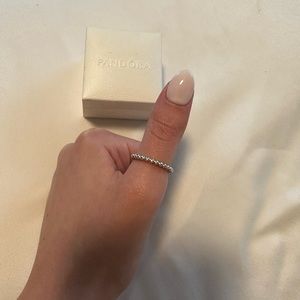 Pandora sterling silver stackable band. Size 6.